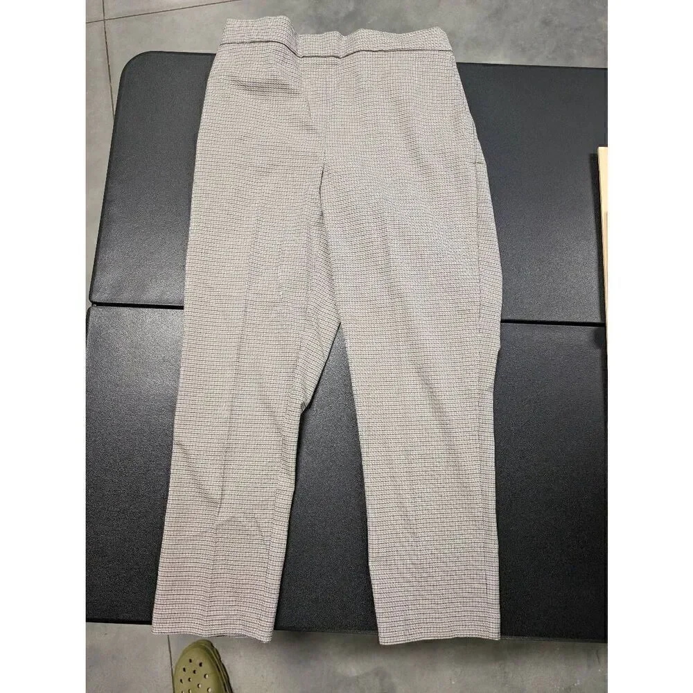 Rachael Zoe Plaid Cream and Black Pants Women's